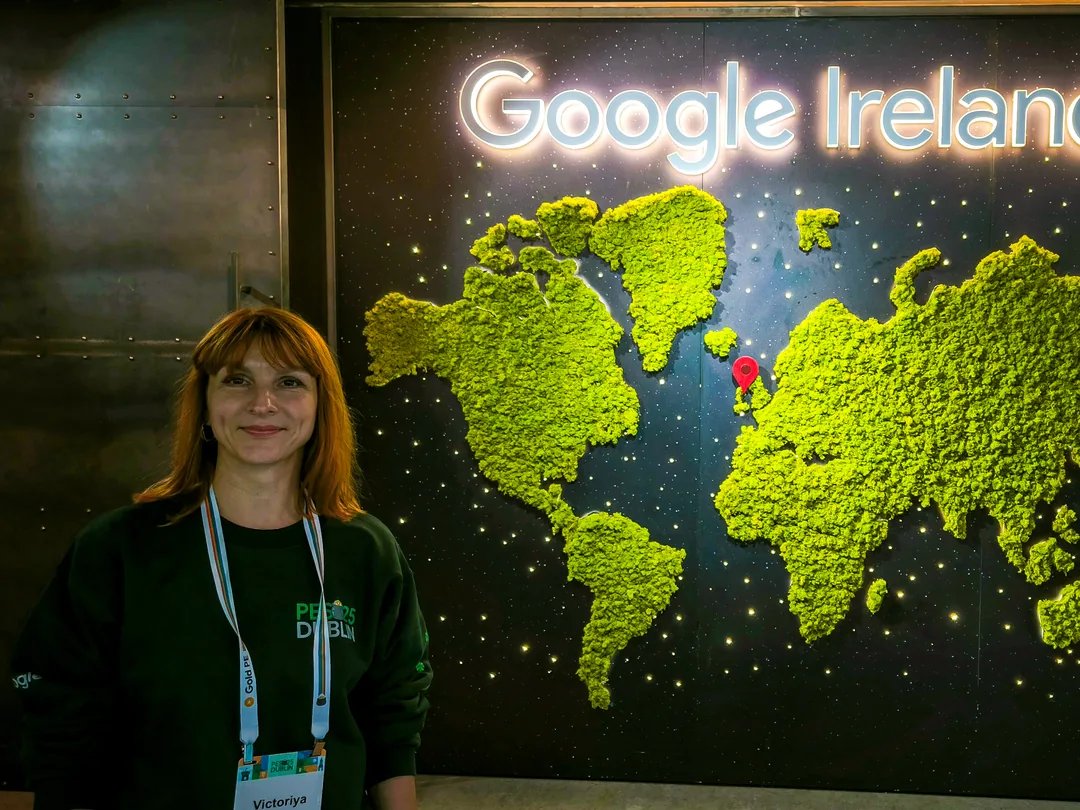 Viktoria Balytska at the Google Ireland office during the Dublin summit